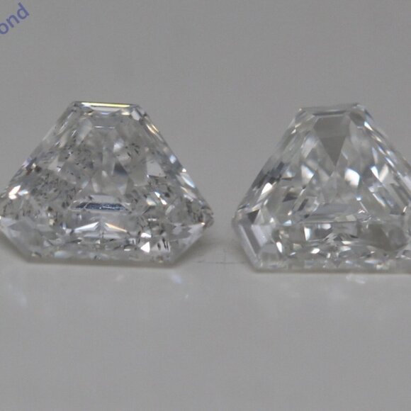 A Pair Of Calf Natural Mined Loose Diamonds (0.72 Ct I Vs2) C52000005 - Picture 1 of 5